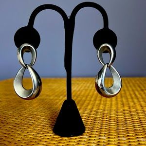 Nordstroms Silver Drop Earrings with Post Back